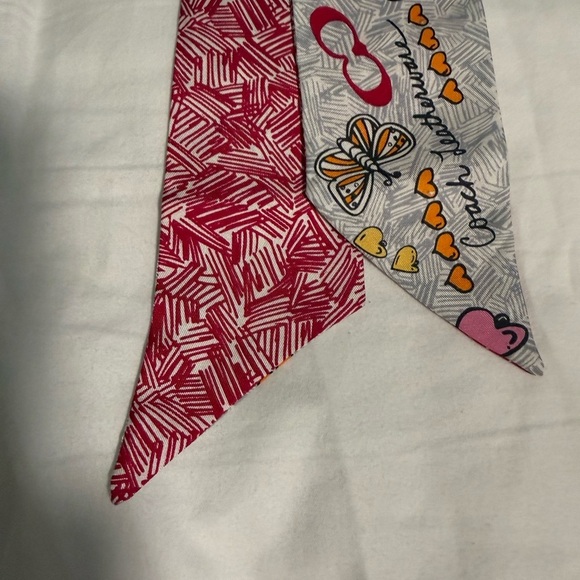 Coach Poppy (Hair or Bag scarf) very Rare Colorful Graphic ? Silk Scarf! ? main image 8